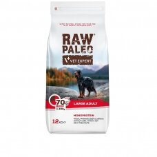 Raw Paleo Large Size Adult Beef sausas maistas suaugusiems didelių veislių šunims su jautiena (prenumerata)