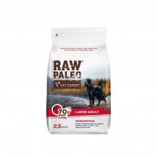 Raw Paleo Large Size Adult Beef sausas maistas suaugusiems didelių veislių šunims su jautiena