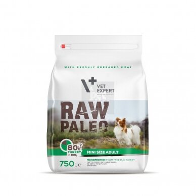 Raw Paleo Mini Size Adult sausas maistas suaugusiems mažo ūgio šunims